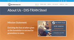 Desktop Screenshot of distransteel.com
